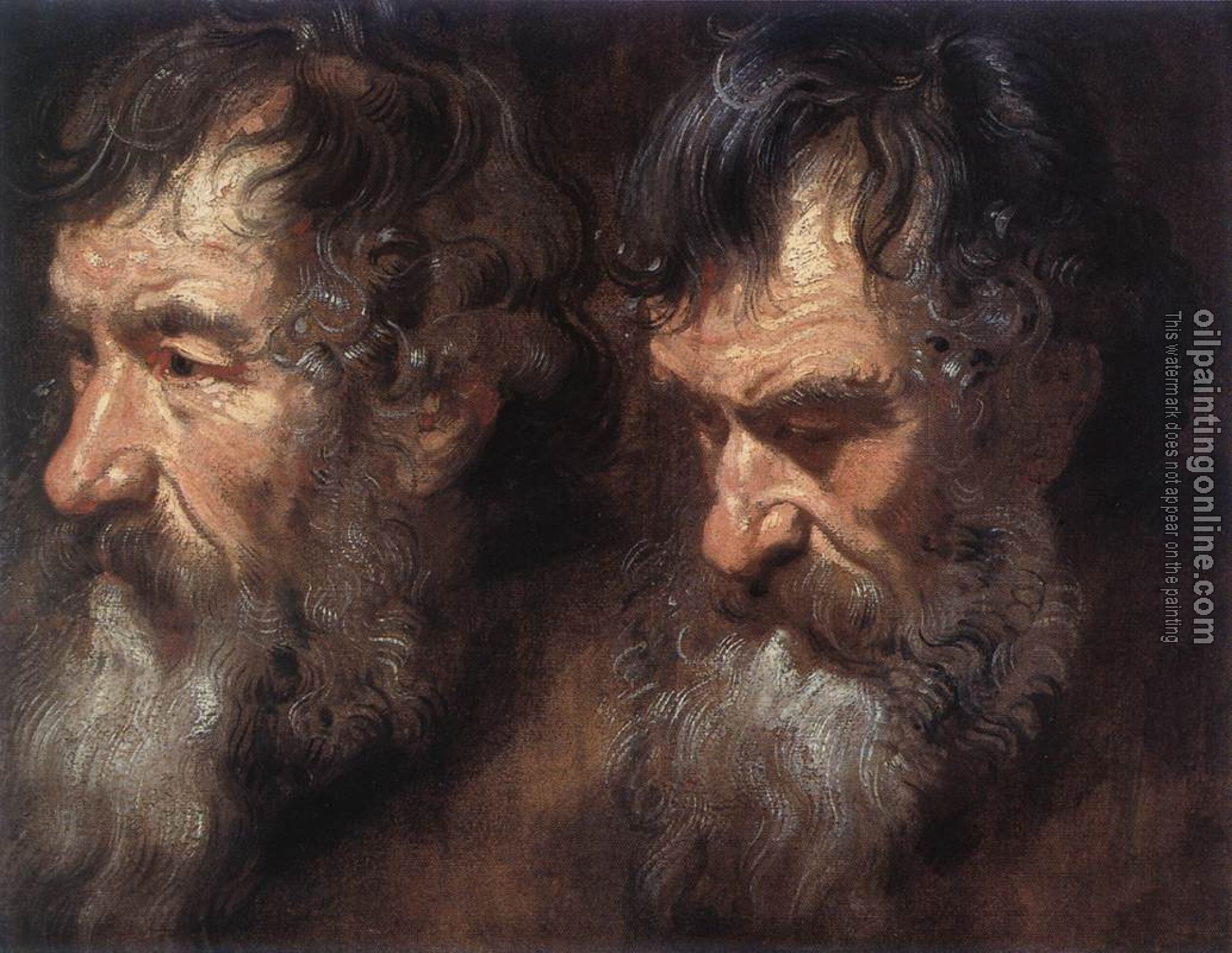 Dyck, Anthony van - Studies of a Man's Head